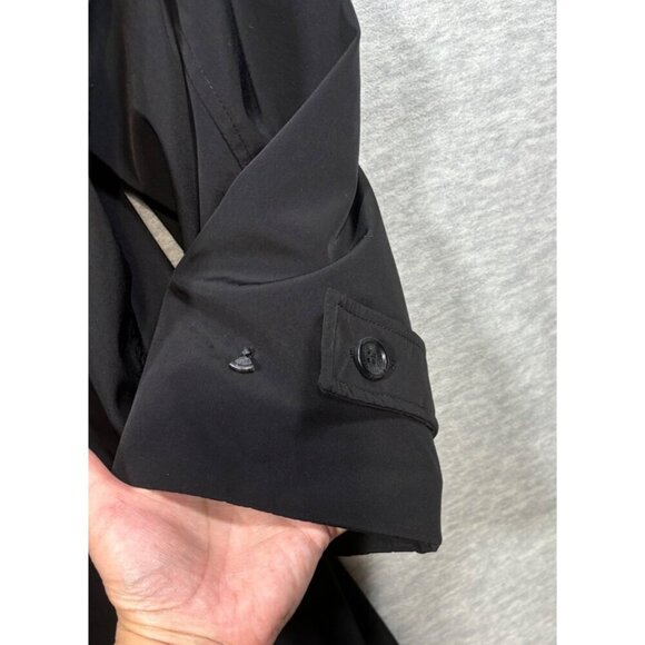 Hart Schaffner Marx Mens Black Smart Coat 46R Wool Lining - Picture 11 of 11